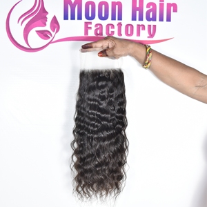Cabello Humano Virgen Remy Ondulado de 32 Pulgadas de la India (Arunachal Pradesh) con Cierre de Encaje, Doble Trama a Máquina y Clip-in - Product Image 4