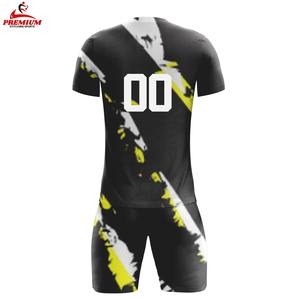 Conjuntos Deportivos Transpirables de Secado Rápido, Nuevo Diseño Personalizado de la Mejor Calidad, Uniforme de Fútbol Unisex, Ropa Deportiva Corta, Servicio OEM - Product Image 3