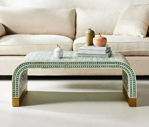 Xương Inlay Bàn cà phê-trang trí nội thất thủ công làm bằng tay đồ nội thất phòng khách, đồ nội thất, Bàn cà phê - Product Image 1