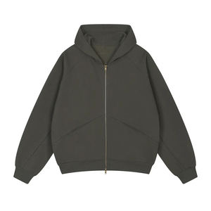 Wholesale Custom Zipper Cotton Fleece Hoodies Private <b>Label</b> OEM Manufacturer Bulk Production Certified Fleece Supplier - Product Image 3