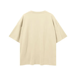 T-shirt ample et oversize pour homme, coupe décontractée avec épaules tombantes, logo personnalisé, 100 % coton, grandes tailles, streetwear, style universitaire - Product Image 4