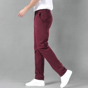 Pantalones Chinos de Algodón Transpirables de Diseño Limpio y Casual para Hombre con Cintura Elástica, Ajuste Elegante, Peso Medio, Perfectos para Usar Todo el Día - Product Image 5