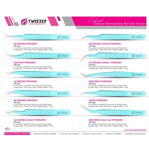 Pince à cils OEM de haute qualité pour extensions de cils, marque privée, 3D 5D 6D, avec grip diamant, outils de greffage - Product Image 6