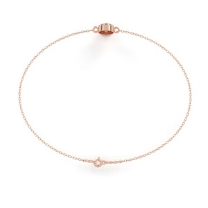 Brazalete de Oro Rosa de 18K con Diamantes Cultivados en Laboratorio, Diseño Moderno con Halo, para Mujer, Joyería para Fiestas, Compromisos y Uso Diario - Product Image 4