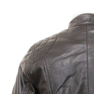 Chaqueta de Cuero Negra para Hombre en Oferta a Precio Económico / Nueva Chaqueta de Cuero con Cierre para Hombre, Última Llegada - Product Image 4