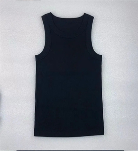 Casual Plus Size Sleeveless Cotton Cami Tank <b>Top</b> Fitness Summer Ribbed Crop Print Embroidery Lace Women's Quick Dry - Product Image 2