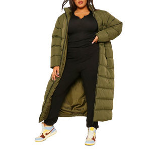 Chaquetas Acolchadas Verdes OEM para Mujer, Chaqueta de Invierno, Abrigo de Invierno para Mujer, Abrigos de Invierno Cálidos y a la Moda, Chaqueta de Plumón - Product Image 4