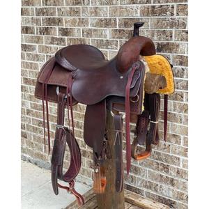 Silla de Montar de Cuero Genuino Estilo Europeo con Herrajes de Latón para Adultos, Hombres y Mujeres, Equipo Ecuestre para Jinetes - Product Image 6