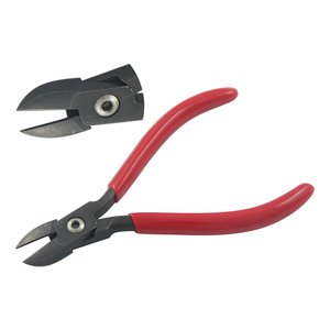 Alicates de corte de precisión de acero inoxidable con óxido negro de 130 mm, mordazas lisas, cortador lateral, pelacables de PVC con resorte para bricolaje - Product Image 1