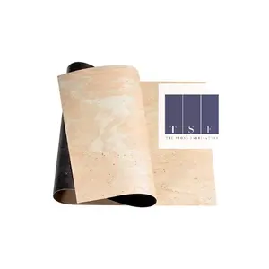 High Grade Natural Culture Tan Slate Stone Thin Flexible Fabric Fleece Veneer Sheet