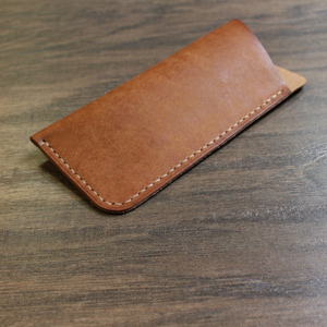 Étui à lunettes vintage en cuir véritable, pochette de luxe souple et fine en cuir de vachette, housse de protection faite à la main pour lunettes de lecture, pour hommes LGC-0159 - Product Image 2