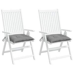 Juego de 2 Cojines para Sillas de Exterior en Tela Oxford Gris, 100% Poliéster - Product Image 4