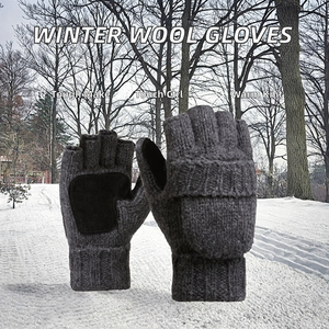Guantes Térmicos de Invierno con Pantalla Táctil, Material PU, Largura hasta la Muñeca, Estilo Casual para Exteriores, Color Negro, Guantes Cálidos - Product Image 4