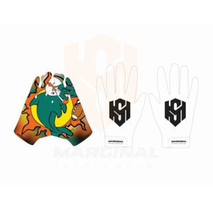 Guantes de Fútbol al Por Mayor de la Mejor Calidad, Antideslizantes, con Correa Ajustable para la Muñeca, Cierre de Gancho y Bucle en los Dedos, MOQ Bajo, para Deportes - Product Image 5