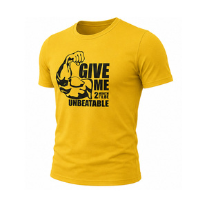 T-shirt de sport pour homme, vêtements de sport, t-shirt à séchage rapide, respirant, extensible, entraînement physique, logo personnalisé, vêtements de sport en gros - Product Image 3
