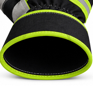 Gants de travail en cuir OEM ODM avec paume en cuir, manchette étendue, coutures renforcées au pouce, vente en gros, marque privée, logo personnalisé, gants canadiens - Product Image 6