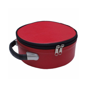 Professional Universal Crown Cap Case Red PU Leather Carry Bag for Regalia Crown Caps Manufacturer OEM Service - Product Image 1