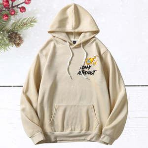 Sudadera con Capucha Estampada de Conejo Astronauta para Hombre de Alta Calidad, Sudadera con Capucha Personalizada al por Mayor, Sudadera con Capucha para Hombre - Product Image 2