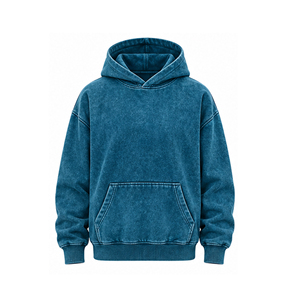 Sudadera con Capucha Vintage Lavada al Ácido al por Mayor para Hombre y Mujer, Unisex, de Forro Polar Grueso, Estilo Urbano, Fabricante de Ropa con Marca Personalizada - Product Image 6