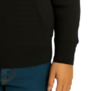 Sweat à capuche brodé noir pour garçon, pull décontracté à manches longues, streetwear quotidien, vêtement confortable pour un style de vie actif - Product Image 6
