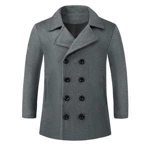 OEM ODM High Quality Latest Design Autumn/Winter Fashion Wear Custom Color Canvas Leather V-neck Breathable Trench Coat - Product Image 1
