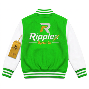 Chaqueta varsity para niños con estilo clásico, ligera, cómoda, duradera y de calidad para la diversión diaria y el juego al aire libre. - Product Image 2