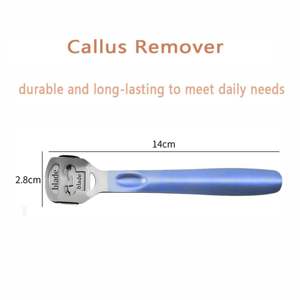 Lima profesional para pies, removedor de callos de acero inoxidable, raspador para talones agrietados y piel seca, borde afilado duradero - Product Image 2