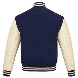Wholesale Men's Premium Quality College Varsity Baseball <b>Jacket</b> Custom Patch Wool with <b>Leather</b> Sleeves for <b>Winter</b> Season - Product Image 2