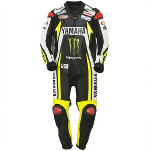Mono de Motociclismo Ben Spies Monster Ramaha de 1 Pieza en Cuero Vacuno/Canguro para Pista/Conducción, Traje para Motociclistas - Product Image 1