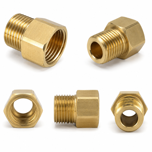 Adaptateur de raccord hexagonal mâle-femelle en laiton avec filetage réducteur - Product Image 4