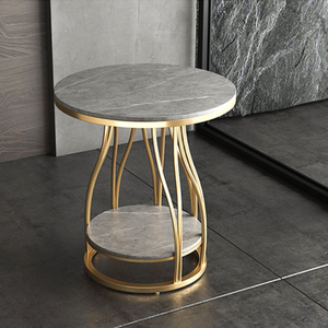 Luxury <b>Side</b> <b>Table</b> Metal <b>Table</b> High Quality Decorative Round Top Designer Metal Coffee <b>Table</b> - Product Image 4