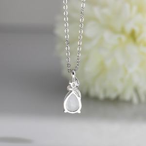 จี้รูปหยดน้ำลาริมาร์ธรรมชาติ เงินแท้ 925 ประดับด้วยพลอยมูนสโตน สำหรับผู้หญิง ของขวัญ ขายส่ง - Product Image 6