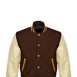 Wholesale Blank Custom logo <b>Plain</b> <b>Varsity</b> <b>Jacket</b> for Men Breathable Custom Fashion Letterman <b>Jacket</b> - Product Image 3