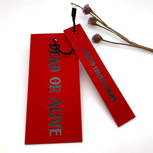 OEM 2026 Custom Exclusive Glitter Logo Effect Thick Luxury Swing <b>Tags</b> Luxury Hangtag for Formal Clothing - Product Image 1