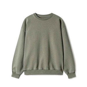 Sweat-shirt en coton de haute qualité pour homme, coupe ample, 100 % coton, col rond, avec épaules tombantes et design court, fournisseur d'usine - Product Image 1