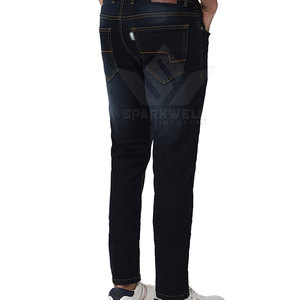 Jeans classiques pour hommes, coupe droite, confortables, matière respirante, vêtements décontractés pour tous les jours - Product Image 4