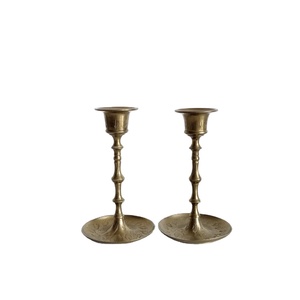 Best Seller Customized Packing Brass Candle Holder Table Decoration Candle Stick <b>Stand</b> High Finishing Gold Plated Candle Mold - Product Image 1