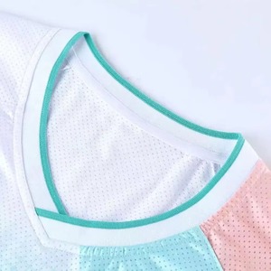 Uniforme Deportivo Transpirable y Cómodo 100% Poliéster, Uniforme de Tenis, Club, Liga, Bádminton, Nueva Llegada, el Mejor Uniforme Unisex de Manga Corta para Equipo - Product Image 3