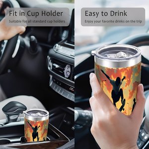 Stainless Steel Tumbler 20oz Double Wall Vacuum <b>Insulated</b> Custom Print Promotional Gift <b>Cup</b> - Product Image 4