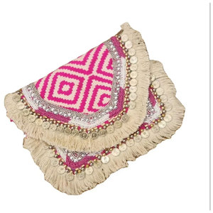High Quality Women’s <b>Boho</b> Messenger <b>Bag</b> Handmade Ethnic Embellished Cotton Sling and Shoulder Style <b>Bag</b> Direct from India - Product Image 1