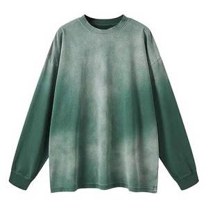 เสื้อสเวตเชิ้ตผู้ชายสไตล์วินเทจ ล้างสีแบบแอซิดวอช ผ้าฝ้ายฟลีซ 100% ทรงปกติ คอกลม แขนยาว สวมใส่สบายๆ สำหรับฤดูหนาว สตรีทแวร์ - Product Image 3