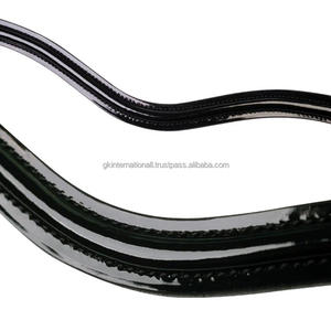 Cristales de marca personalizados y Perla decorativa de lujo banda de cejas de caballo de charol con relleno y costura - Product Image 5