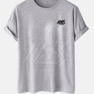 Camiseta de algodón 100% estampada para hombre, cómoda, con MOQ bajo, diseño único, corte holgado, diseño personalizado. - Product Image 1