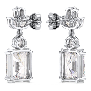 ต่างหูทองคำแท้ 14K ประดับเพชรโมอิสซาไนต์ทรงหยดน้ำ REYES ราคาขายส่ง เครื่องประดับงานแต่งงานสุดคลาสสิก ของขวัญที่สมบูรณ์แบบสำหรับผู้หญิง - Product Image 5