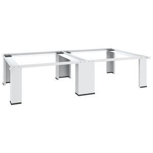 Accesorio para electrodomésticos de lavandería con pedestal para lavadora con estante extraíble blanco - Product Image 5