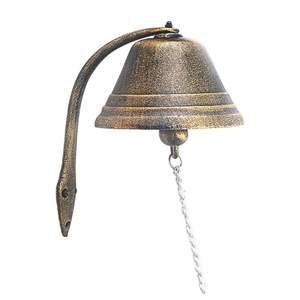 Sonnette de porte en fonte de style antique, robuste, avec chaîne suspendue, pour la décoration de la porte d'entrée, du jardin ou de la clôture. - Product Image 3