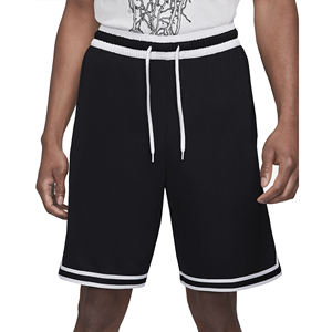 Shorts de basketball pour hommes 100 % polyester, avec bande décorative unie, longueur genou, style streetwear, créez vos propres shorts de sport - Product Image 1