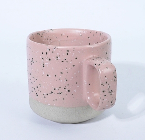 Modern <b>Pink</b> Speckled Glazed Ceramic Coffee Mug Handle Dishwasher <b>Microwave</b> Safe Cafe Hotel Daily Drinkware Tea Service Agung - Product Image 1