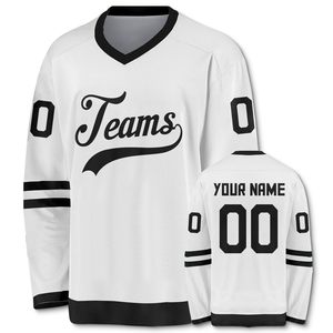 Camiseta de Hockey sobre Hielo Personalizada para Hombre, Azul, Verde y Blanco, Cuello Redondo, Manga Larga, Sublimación Impresa, Capitán C, Malla Transpirable que Absorbe la Humedad - Product Image 2