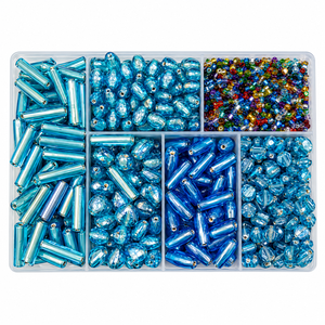 Multicolor <b>Crystal</b> Glass Beads <b>Kit</b> for DIY Bracelets, Necklaces, Jewelry Making & Craft Accessories - Product Image 1